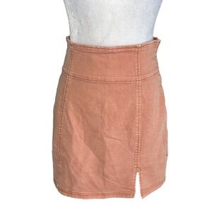 NWT Free People Peach High Waisted Mini Skirt - S